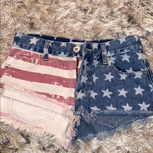 American flag vintage shorts